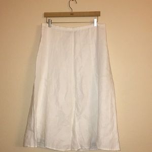 white linen talbots skirt